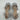 Paradox London Silver Glitter T-Strap Heels With Rhinestones Open Toe Size US 7W - Very Good - Ufashion