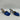 Bottega Veneta Blue Leather Stretch Square Toe Slip On Mule Heels, Size 38 - Very Good - Ufashion