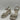 Dolce Vita Silver Metallic Abiza Strappy Block Heel Sandals Size 7.5W - Very Good - Ufashion