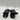 Michael Kors Womens Black Jelly Thong Sandals with Gold MK Emblem Size 8M - Very Good - Ufashion