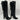 ALEXANDRE BIRMAN Lolita Black Shearling Lined/Leather Knee High Boots, Size 37.5 - Very Good - Ufashion