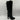 ALEXANDRE BIRMAN Lolita Black Shearling Lined/Leather Knee High Boots, Size 37.5 - Very Good - Ufashion