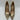 NWB Gianvito Rossi Gold Metallic Python Leather Point Toe Slip On High Heel 38.5 - Ufashion
