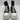 Alexander McQueen Women’s Tread Slick Lace Up Boot Black/White Size 42.5 - Very Good - Ufashion