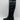Franco Sarto Kerry Women's Knee High Black Side Zip Boots Size 7 M - Very Good - Ufashion