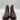 Women’s Born Reece Ankle Heel Bootie Back Zip Brown Leather Size 8M - Very Good - Ufashion