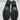 Journee Womens ELLIS Bootie Gold Zipper Pinholes Almond Block Black Size 8.5M - Very Good - Ufashion