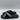 Versace Women Nastro Greca Crisscross Sandals Black/White Canvas Size 39 - Very Good - Ufashion