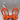 Christian Louboutin So Me Orange Women's Leather Spike Sandals Size 37.5 - Very Good - Ufashion