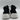 Prada Knit Lace Up Trainer Sneakers - Black/White Canvas Mens Size 38.5. - Very Good - Ufashion