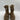 Women’s Steven New York ALINE Brown Pu Upper Front Zip Boots Size 9.5M - Very Good - Ufashion