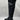 Women’s Sam Edelman Pam Over the Knee Black Leather / Man Made Boots Size 8.5M - Very Good - Ufashion