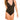La Blanca Women Island Goddess Twist Underwire Mio One Piece Swimsuit, Black, 10 - Ufashion