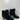 Aquatalia Black Leather Round Toe Side Zip Block Heel Ankle Boots Women’s 9.5 - Ufashion