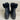 Michael Kors Black Leather/Faux Fur Lined Round Toe Lace/Zip Up Combat Boots, 6M - Ufashion