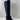 Aquatalia Black Suede/Elastic Round Toe Side Zip Knee High Boots Womens Size 7 M - Ufashion