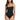 La Blanca Women's Standard Island Goddess Lingerie One Piece Swimsuit, Black, 12 - Ufashion