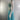 NWT Gigi Designs Womens Boat Neck Chiffon Gown Aqua Size 10 - Ufashion