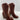 MIA ‘RAYLIN’ Brown Faux Leather Round Toe Pull On Block Heel Boots Women’s 7.5 M - Ufashion