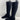 Stuart Weitzman Black Suede/Fabric Pull On Knee High Boots Women’s Size 6 M - Ufashion