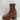 Clergerie Brown Leather Round Toe Side Zip Block Heel Platform Boots Women’s 37 - Ufashion