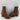 Clergerie Brown Leather Round Toe Side Zip Block Heel Platform Boots Women’s 37 - Ufashion