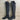 Stuart Weitzman “ALLSERVE” Charcoal Suede Round Toe Side Zip Knee High Boots, 6B - Ufashion