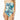 Carmen Marc Valvo Womens Swimwear One Piece Ruched Bandeau Blue 6 - Ufashion