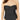 Athena Womens Solid Twist Bandeau One-Piece Color Black Size 8 - Ufashion