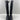 Aquatalia Black Leather/Elastic Round Toe Side Zip Knee High Boots Women’s 8 M - Ufashion