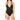 ATHENA Women's Fine Line Plunge One Piece Swimsuit Color Black Size 8 - Ufashion