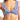 Sea Level French Frill Stripe Bralette Bikini Top in Royal, Size 4 - Ufashion