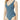 NWT Michael Kors Marine Vintage Blue Stripe V-Neck One-Piece Swimsuit Women's 8 - Ufashion