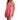 NWT BAR III Women's Twist-Front Keyhole Halter Dress Shocking Pink Size S - Ufashion