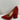 Charlotte Olympia AMANDA Red Suede Block Heel Pointy Toe Slip On Heels Size 35 - Ufashion