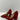 Charlotte Olympia AMANDA Red Suede Block Heel Pointy Toe Slip On Heels Size 35 - Ufashion