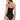 La Blanca Women's Island Goddess Keyhole Tankini Swimsuit Top, Black,Size  8 - Ufashion