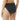 NWT MICHAEL Kors Black Solid Rib High-Waist High Leg Bikini Bottoms Women’s XS - Ufashion