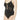 NWT Jets Swimwear Australia Black Parallels Tank One-Piece Swimsuit Women Size 4 - Ufashion