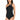 La Blanca Women's Island Goddess Keyhole Tankini Swimsuit Top, Black,Size  8 - Ufashion