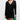 Monrow Women's Black Supersoft Fleece Cross Over V Mini Dress Size L - Ufashion