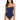 La Blanca Womens Island Goddess Lingerie One Piece Swimsuit, Indigo, 18 Plus - Ufashion
