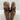 Rag & Bone Brown Leather Pull On Buckle Strap Block Heel Ankle Boots Women's 7 - Ufashion