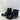 Ocean+Coast TREADWELL Black Quilted Fabric/Rubber Lace Up Rain Boot Women Size 7 - Ufashion