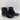 Ocean+Coast TREADWELL Black Quilted Fabric/Rubber Lace Up Rain Boot Women Size 7 - Ufashion