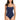 La Blanca Womens Island Goddess Lingerie One Piece Swimsuit, Indigo, 18 Plus - Ufashion