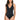 La Blanca Women Island Goddess Multi-Strap One Piece Swimsuit, Black, 22 Plus - Ufashion