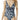 NWT Michael Kors Palm Mix Over-The-Shoulder One-Piece New Navy Size 6 - Ufashion