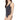 Bleu Rod Beattie Women's Twister Twisted Inset One Piece Swimsuit Black Size 4 - Ufashion
