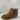 Journee Collection Brown Fabric Round Toe Pull On Block Heel Ankle Boot Size 8.5 - Ufashion